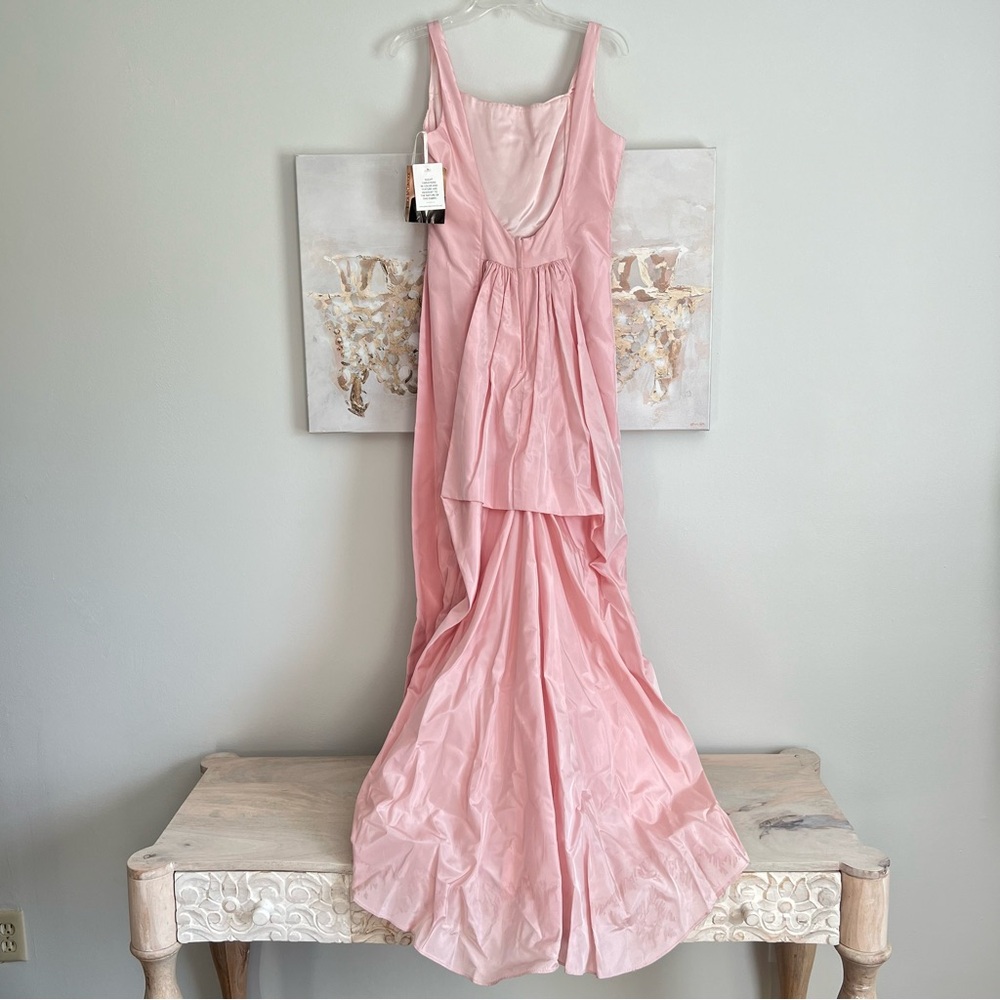 Vintage Jessica McClintock Gunne Sax Pink Taffeta Gown Maxi Prom Dress 11